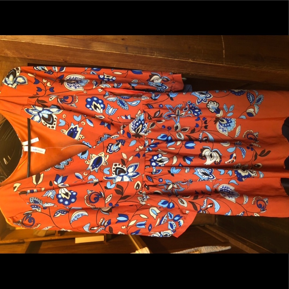 Blue and Orange Dress